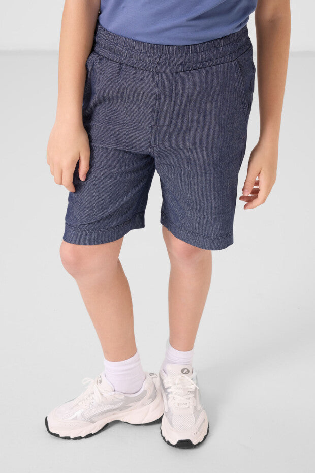 Erkek Çocuk Kot Şort Tshirt Takım