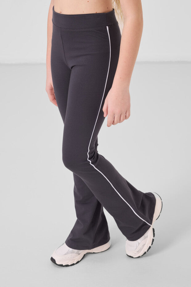 Antrasit İspanyol Paça Tayt Tshirt Takım