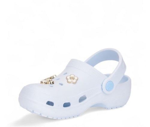 Bebek Mavi Taşlı Havuz Terliği  Kız Çocuk