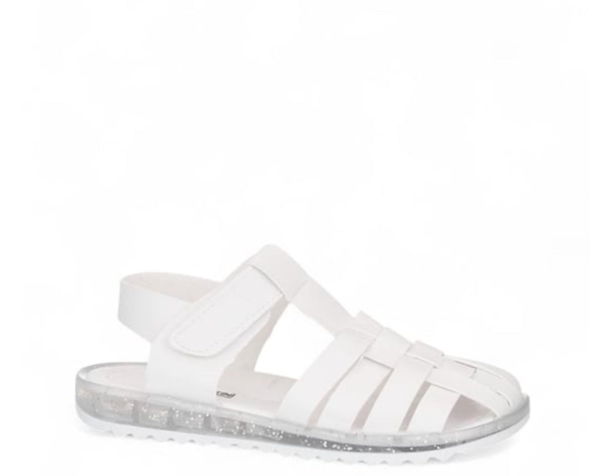 Beyaz Kız Çocuk Örgü Yazlık Sandalet