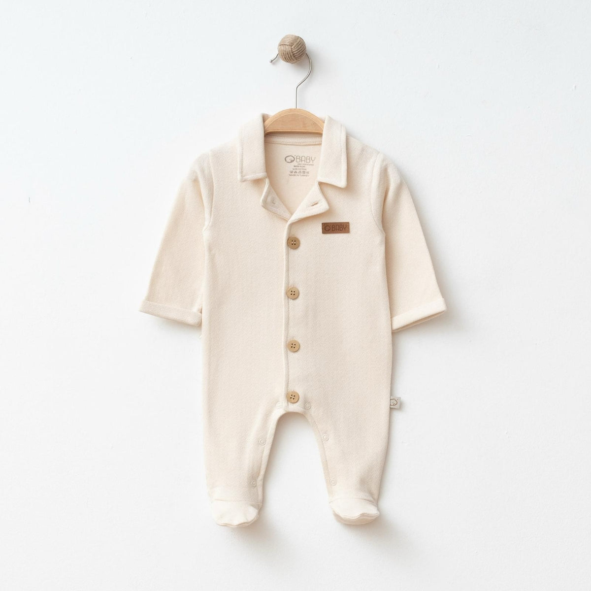 Erkek Bebek Jakarlı Yakalı Tulum – 0-3 / 3-6 Ay